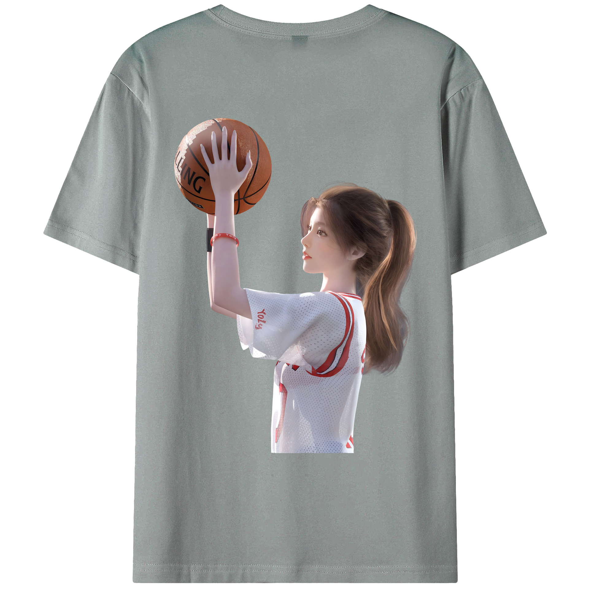 （画像用） SLAM DUNK／スラムダンク 綿100％ メンズ半袖Tシャツ（バックプリント） 通気性